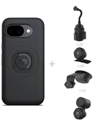 Zestaw do samochodu: etui MAG na telefon Google Pixel 10A (magnetyczne) oraz mocowanie Quad Lock