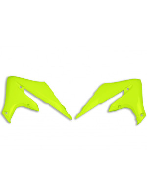 Osłony chłodnicy UFO do Yamaha YZF 250 (19-) / WRF 450 (19-22), WRF 250 (20-), YZF 450 (18-) żółte-fluo