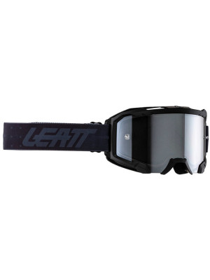 Gogle motocyklowe z lustrzaną srebrną szybą Leatt Velocity 4.5 Iriz 50 Stealth czarne