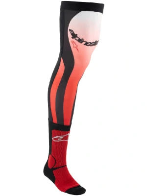 Skarpety Alpinestars Knee Brace czarno-biało-czerwone