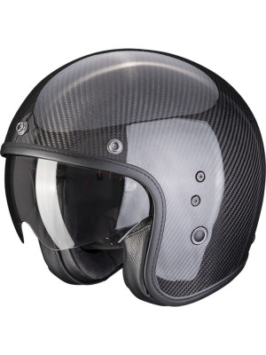 Kask otwarty Scorpion Belfast Evo Carbon czarny połysk
