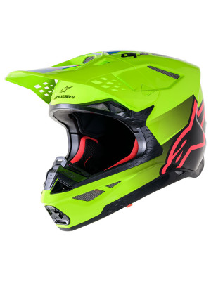 Kask enduro Alpinestars MX Supertech M10 Unite żółto-czarny