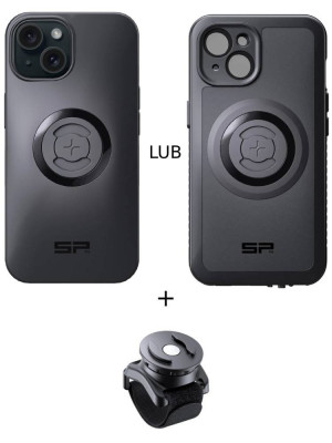 Zestaw: etui na telefon iPhone 15 + uchwyt na rzep SPC+ SP Connect