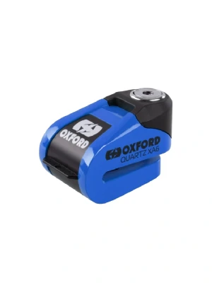 Blokada tarczy hamulcowej Disc Lock Oxford Quartz XA6 z alarmem, czarno-niebieska [trzpień: 6 mm]