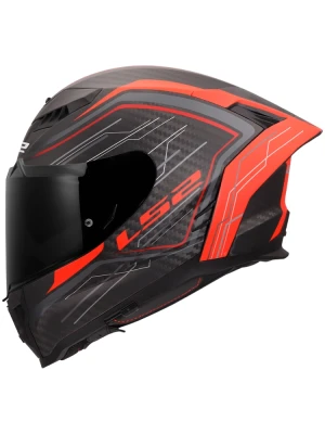 Kask integralny LS2 FF807 Dragon Subic czerwono-czarny