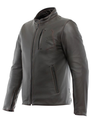 Kurtka motocyklowa skórzana Dainese Fulcro brązowa