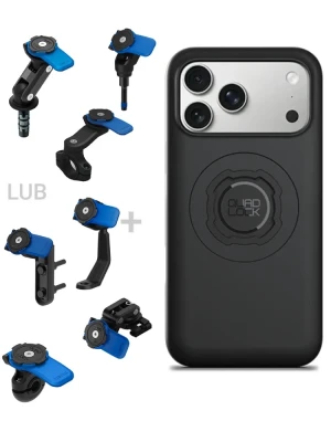 Zestaw na motocykl: etui MAG na telefon iPhone 17 Pro Max (magnetyczne) + mocowanie Quad Lock
