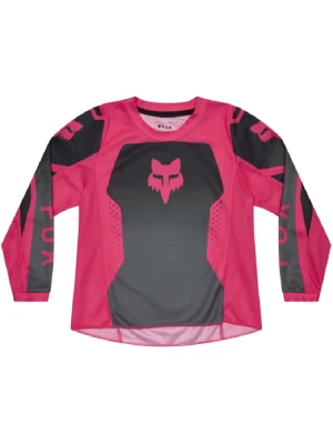 Bluza enduro dziecięca Fox 180 Shield czarno-różowa