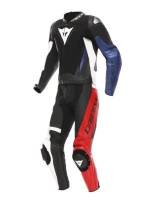 Kombinezon motocyklowy dwuczęściowy Dainese Demon Sprint czarno-biało-czerwony