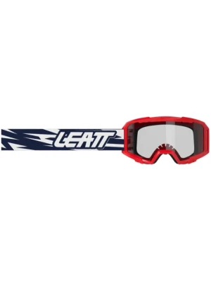 Gogle motocyklowe Leatt Vizion 2.5S z przezroczystą szybką, niebiesko-biało-czerwone