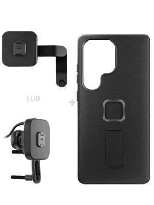 Zestaw na motocykl: etui Peak Design Mobile Everyday Case Loop do smartfona Samsung Galaxy S25 Ultra + mocowanie motocykla