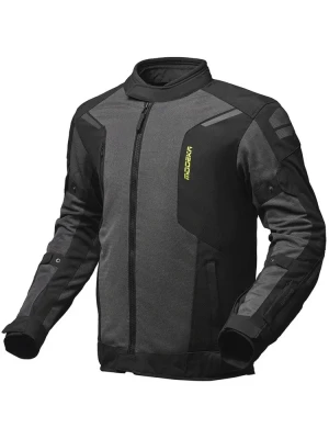Kurtka motocyklowa tekstylna Modeka Khao Air II szaro-czarna