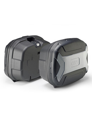 Zestaw kufrów bocznych GIVI TRK35BN Trekker Lite Monokey plastikowych, czarno-srebrnych [poj.: 2 x 35l]