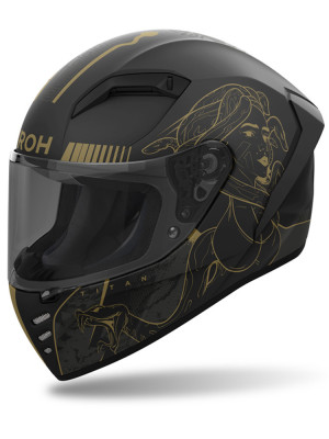 Kask integralny Airoh Connor Titan czarno-złoty