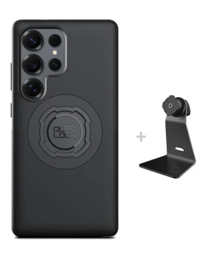 Zestaw na biurko: etui MAG na telefon Samsung Galaxy S25 Ultra (magnetyczne) + uchwyt Quad Lock
