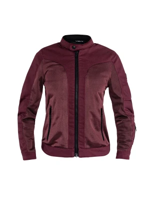 Kurtka motocyklowa tekstylna damska John Doe Aero Mesh bordowa