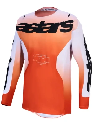 Bluza cross Alpinestars MX Racer Amber biało-czarno-czerwona
