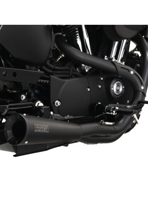 Pełny układ wydechowy Vance & Hines Upsweep do wybranych modeli Harleya Davidsona Czarny Mat