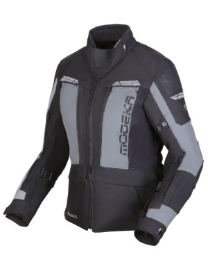 Kurtka motocyklowa damska tekstylna Modeka Hydron czarno-szara