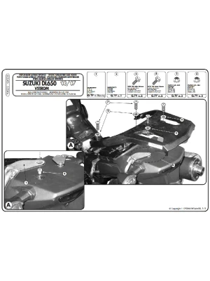 Stelaż kufrów bocznych Monokey Side K33 Kappa Suzuki DL 650 V-Strom (04-11)