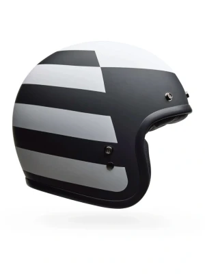 Kask otwarty Bell Custom 500 czarno-biały matowy