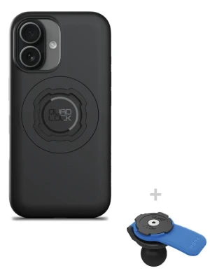 Zestaw: etui MAG na telefon iPhone 17 (magnetyczne) + uchwyt kulowy Quad Lock