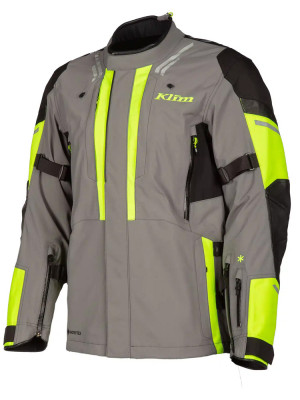 Kurtka motocyklowa tekstylna Klim Latitude szaro-fluo żółta