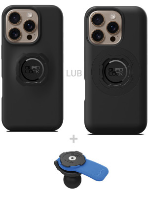 Zestaw: etui na telefon iPhone 16 Pro + uchwyt kulowy Quad Lock