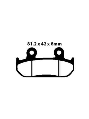 Klocki hamulcowe EBC FA121HH 81.2 x 42 x 8mm NA PRZÓD