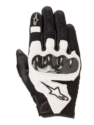 Rękawice motocyklowe Alpinestars SMX-1 Air v2 czarno-białe