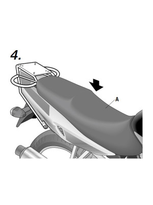 Stelaż pod kufer centralny Shad Suzuki GS 500/ F (01-11)