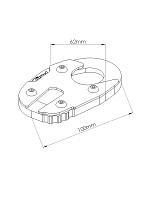 Poszerzenie stopki bocznej Puig do YAMAHA MT-09 TRACER (15-20)/ XSR900 (15-21)