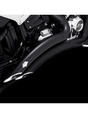 Pełny układ wydechowy Vance & Hines Big Radius do wybranych modeli Harleya Davidsona Czarny Mat