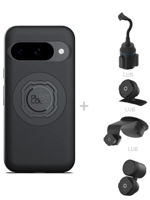 Zestaw do samochodu: etui MAG na telefon Google Pixel 10/10 Pro (magnetyczne) oraz mocowanie Quad Lock