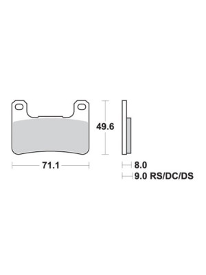 KLOCKI HAMULCOWE SBS 900 HS