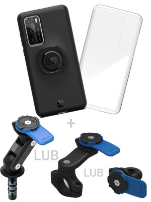 Zestaw na motocykl: etui na telefon Huawei P40 + wodoodporny pokrowiec + mocowanie Quad Lock