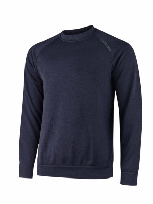 Bluza termoaktywna dresowa Brubeck Outdoor Merino granatowa