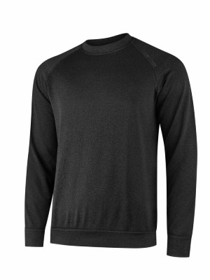 Bluza termoaktywna dresowa Brubeck Outdoor Merino grafitowa