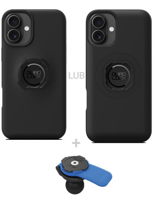Zestaw: etui na telefon iPhone 16 Plus + uchwyt kulowy Quad Lock