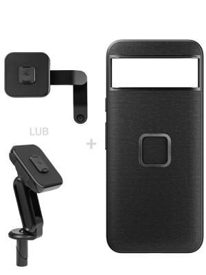 Zestaw na motocykl: etui Peak Design Mobile Everyday Fabric do smartfona Google Pixel 8 + mocowanie motocykla