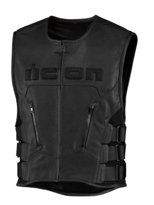 Kamizelka skórzana Icon Regulator D3O Vest