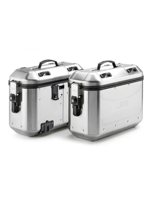 Komplet 2 kufrów bocznych aluminiowych GIVI TREKKER DOLOMITI 36L