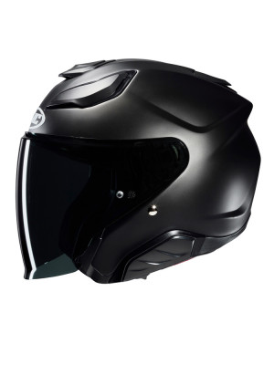 Kask otwarty HJC F31 Solid Semi Flat czarny