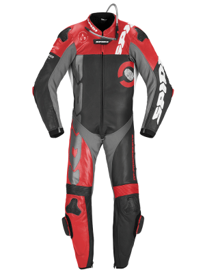 Kombinezon motocyklowy jednoczęściowy Spidi DP-Progressive Pro czarno-szaro-czerwony