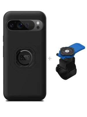 Zestaw: etui MAG na telefon Google Pixel 9 Pro XL (magnetyczne) + uchwyt Quad Lock montowany za pomocą paska z szybkozłączką