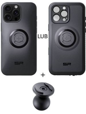 Zestaw: etui na telefon iPhone 16 Pro Max + uchwyt kulowy Pro SPC+ SP Connect
