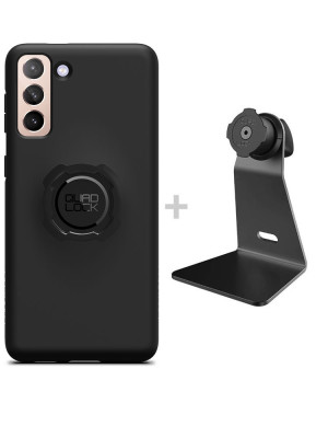 Zestaw na biurko: etui na telefon Samsung Galaxy S21+ + uchwyt Quad Lock