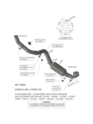 Kolektor wydechowy LeoVince Honda X-ADV 750 (17-) [bez homologacji]