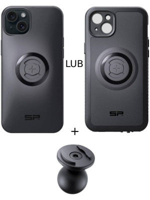 Zestaw: etui na telefon iPhone 15 Plus + uchwyt kulowy Pro SPC+ SP Connect