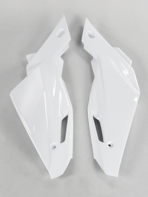 Osłony boczne tylnie UFO do Husqvarna TC 250/310 (08-13), TE-TX 250 (08-13), TE 310 (08-13) białe